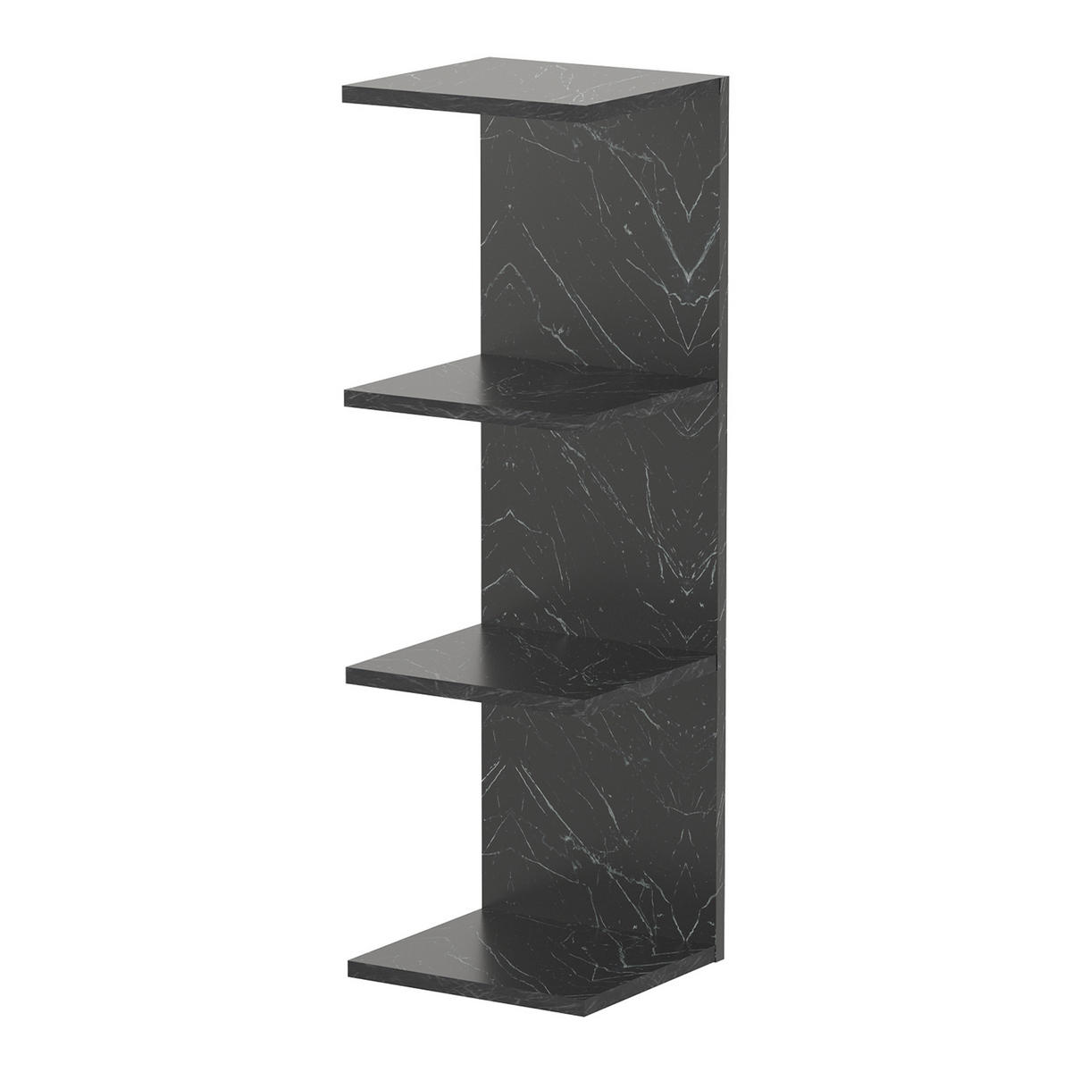 WANDREGAL Surahammar - Schwarz, Holzwerkstoff (30/95/28cm) - [en.casa]