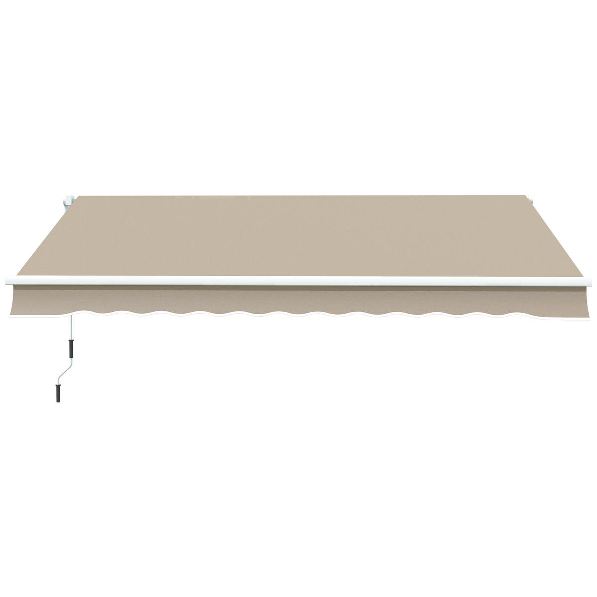 MARKISE DE-13924 manuell 395/245 cm, Winkel 45°-85°, UV-Schutz Beige - Beige, Metall (245/1/395cm) - ComfortXL