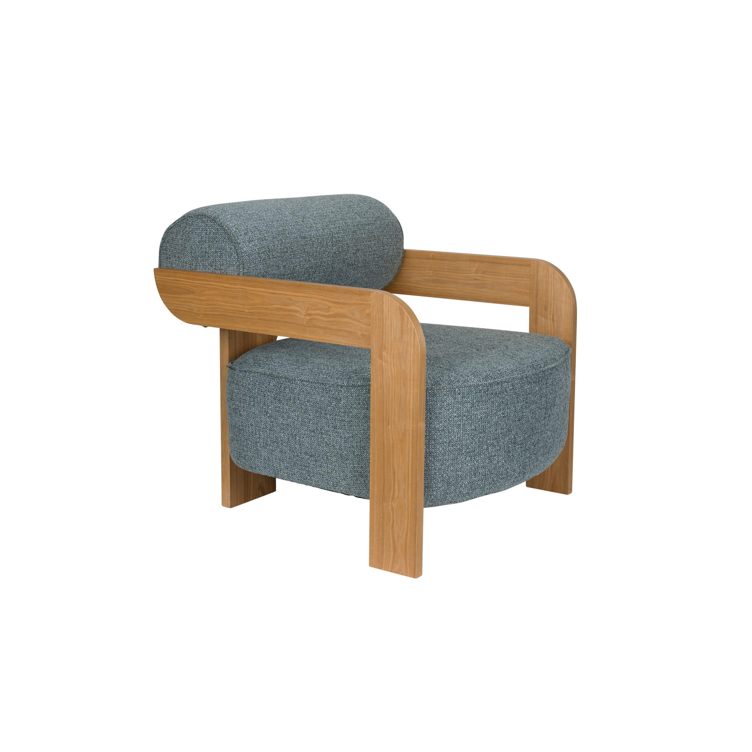 SESSEL Oolong Blau/ Grau - Blau, Kunststoff (72.5/76/90cm) - Zuiver