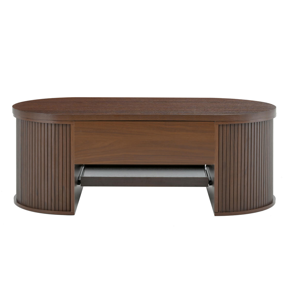 COUCHTISCH Walnuss - Naturfarben, Holzwerkstoff (110/55.5/40cm)