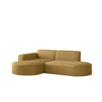 ECKSOFA Palma Xs In Scala - Gelb, Holzwerkstoff/Textil (236/165cm) - Fun Möbel