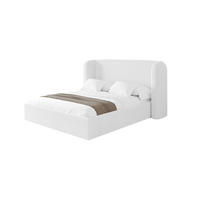 POLSTERBETT mit Bettkasten und Lattenrost, Boxbett ohne Matratze - ESTI 160x200 Weiß - Weiß, Holzwerkstoff/Textil (160/200cm) - ALTDECOR