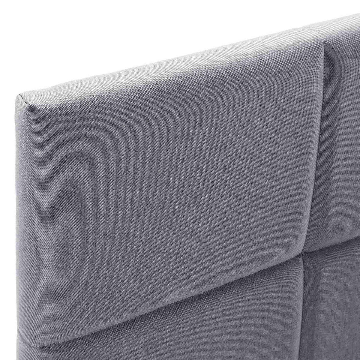 POLSTERBETT 140x190 cm Silvi, Dunkelgrau - Dunkelgrau, Textil (140/190cm) - VS Venta-stock