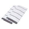 KÜCHENHANDTUCH 2er-Set, 100% Baumwolle gestreift - Grau, Textil (50/70cm) - Homescapes