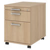 ROLLCONTAINER - mit Hängeregistratur 58/42,8/59 cm in Eichefarben Chromgriff (Metall) - Eichefarben, Holzwerkstoff (42.8/59/58cm) - bümö