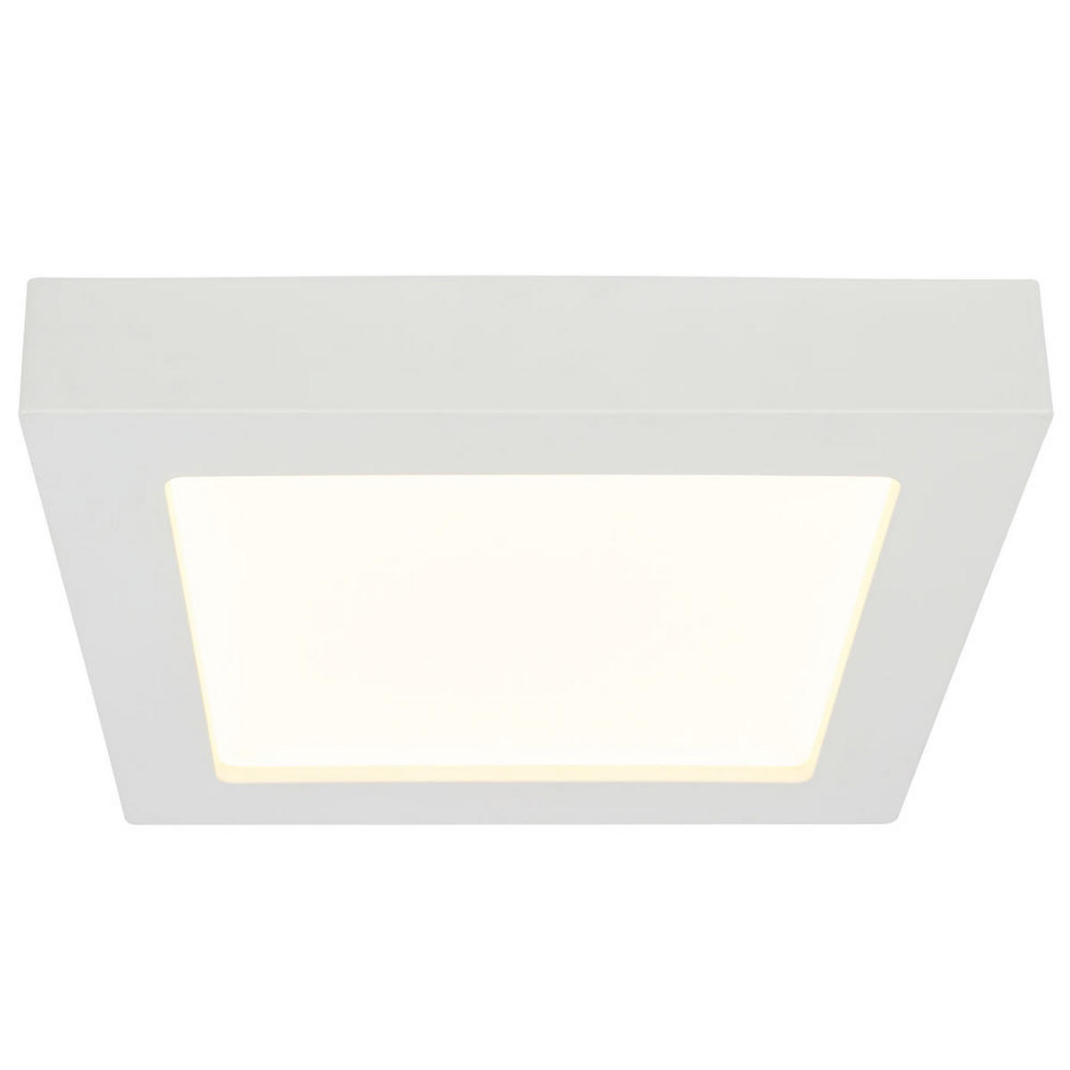 LED DECKENLEUCHTE Svenja Weiß Kunststoff - Weiß, Kunststoff (17.2/17.2/3.5cm) - Globo Lighting