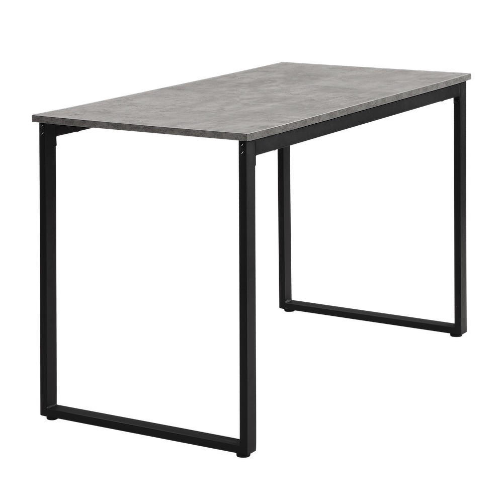 ESSTISCH SAMUEL, Beton ,120/60/76 cm - Schwarz/Grau, Holzwerkstoff/Metall (60/120/76cm) - B&D Home