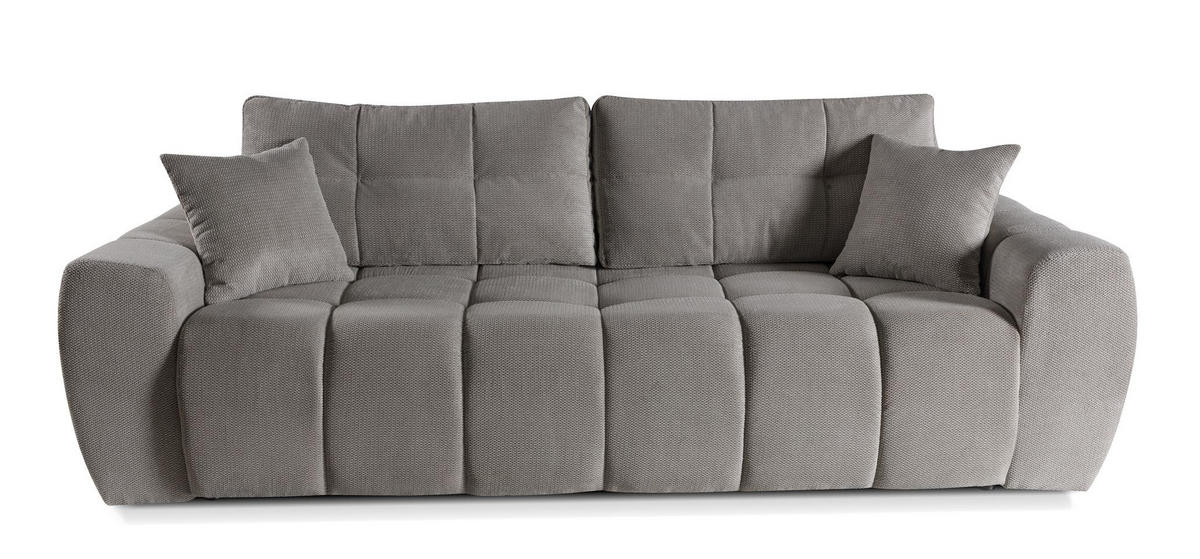 SOFA Futu Dunkelgrau, mit Schlaffunktion - Dunkelgrau, Holzwerkstoff (263/93/105cm) - Bettso