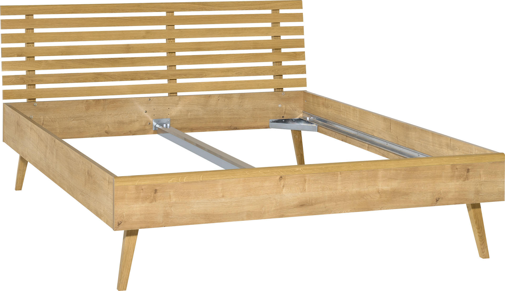 BETT NATURE - Eichefarben, Holzwerkstoff (213/145/95cm) - Vox Möbel