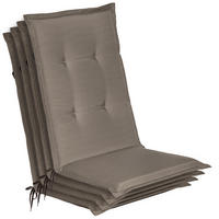 HOCHLEHNER Loft HL 120x50x6cm Taupe (4tlg) - Taupe, Textil (50/120cm) - Beautissu 