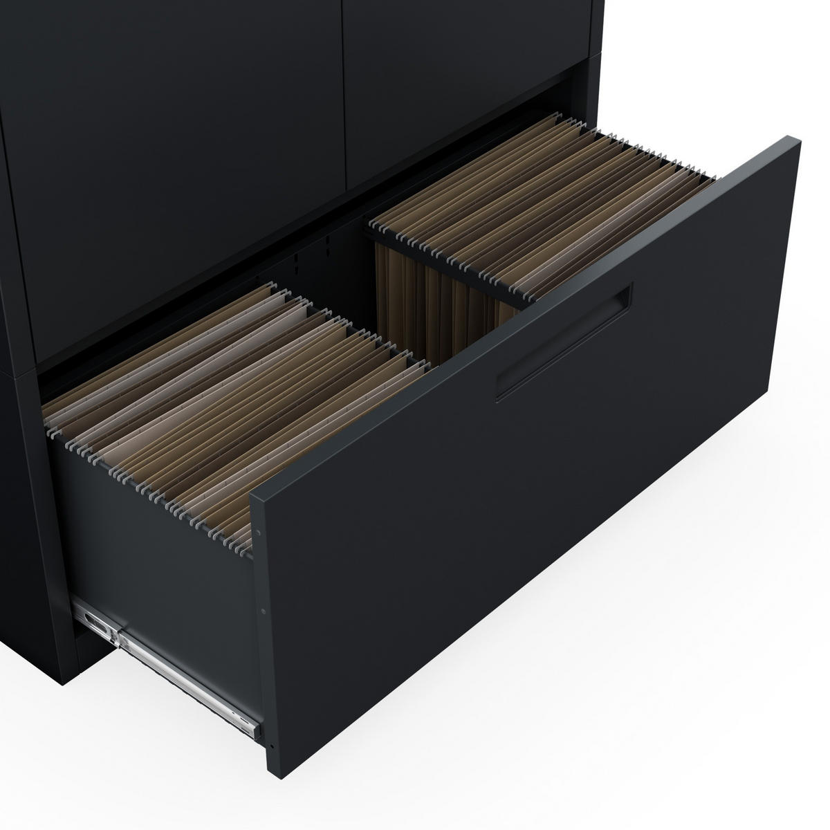 METALLSCHRANK Megan - Anthrazit, Metall (90/195/40cm)