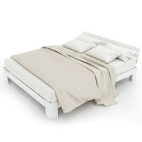 HOLZBETT 140/200 cm aus massiver Fichte mit Lattenrost und Stauraum - Weiß, Holz (140/200cm) - OKWISH