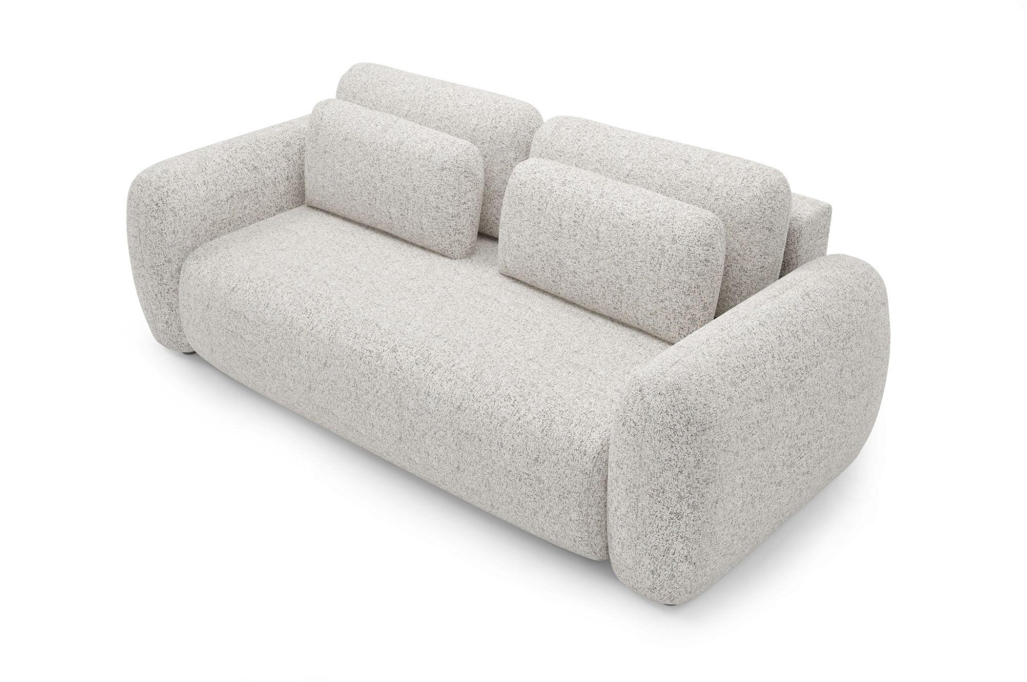 Thumbnail - Fun Möbel Schlafsofa, Beige, Textil, 266x95x110 cm, Wohnzimmer, Sofas & Couches, Schlafsofas