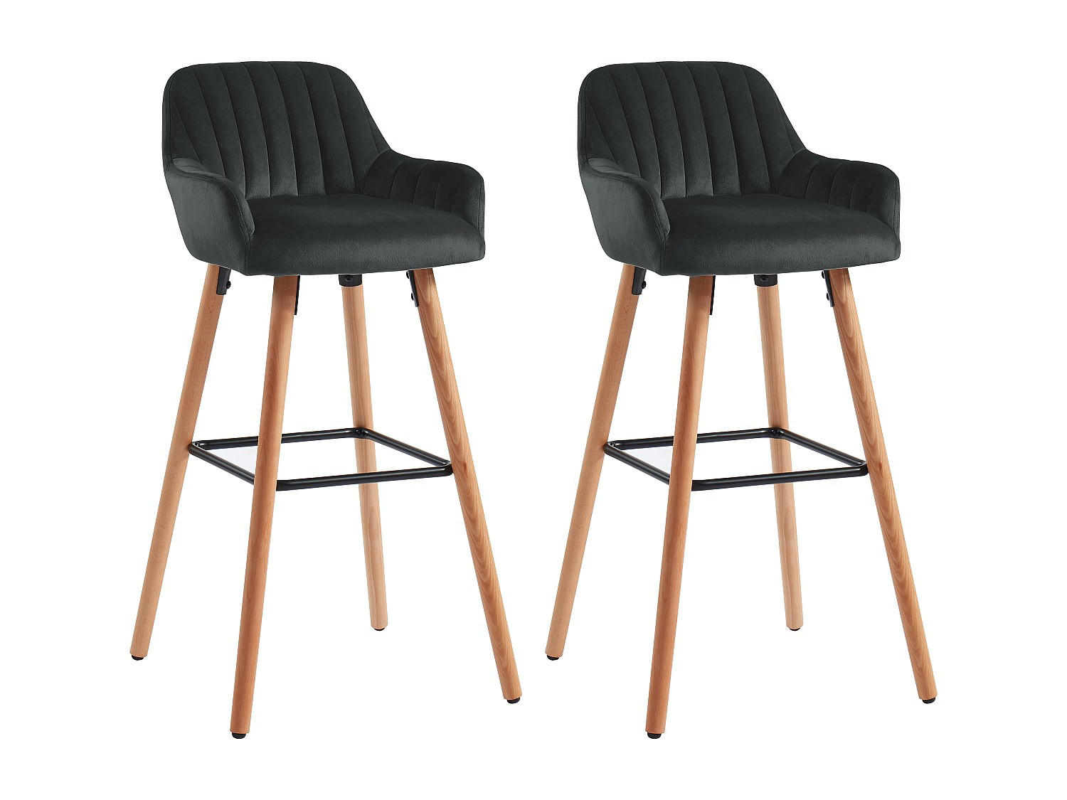 Vente-Unique Barhocker Schwarz 47x98x52 cm