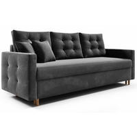 SOFA Grafit PETI Gepolstert - Graphitfarben, Textil (217/97/87cm) - Sepro Meble