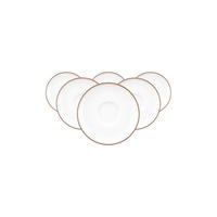 ESPRESSOUNTERTASSEN Sento Home Pure Lines Cocoa Brown ø 12 cm 6er Set - Hellbraun, Keramik (12cm) - Seltmann Weiden