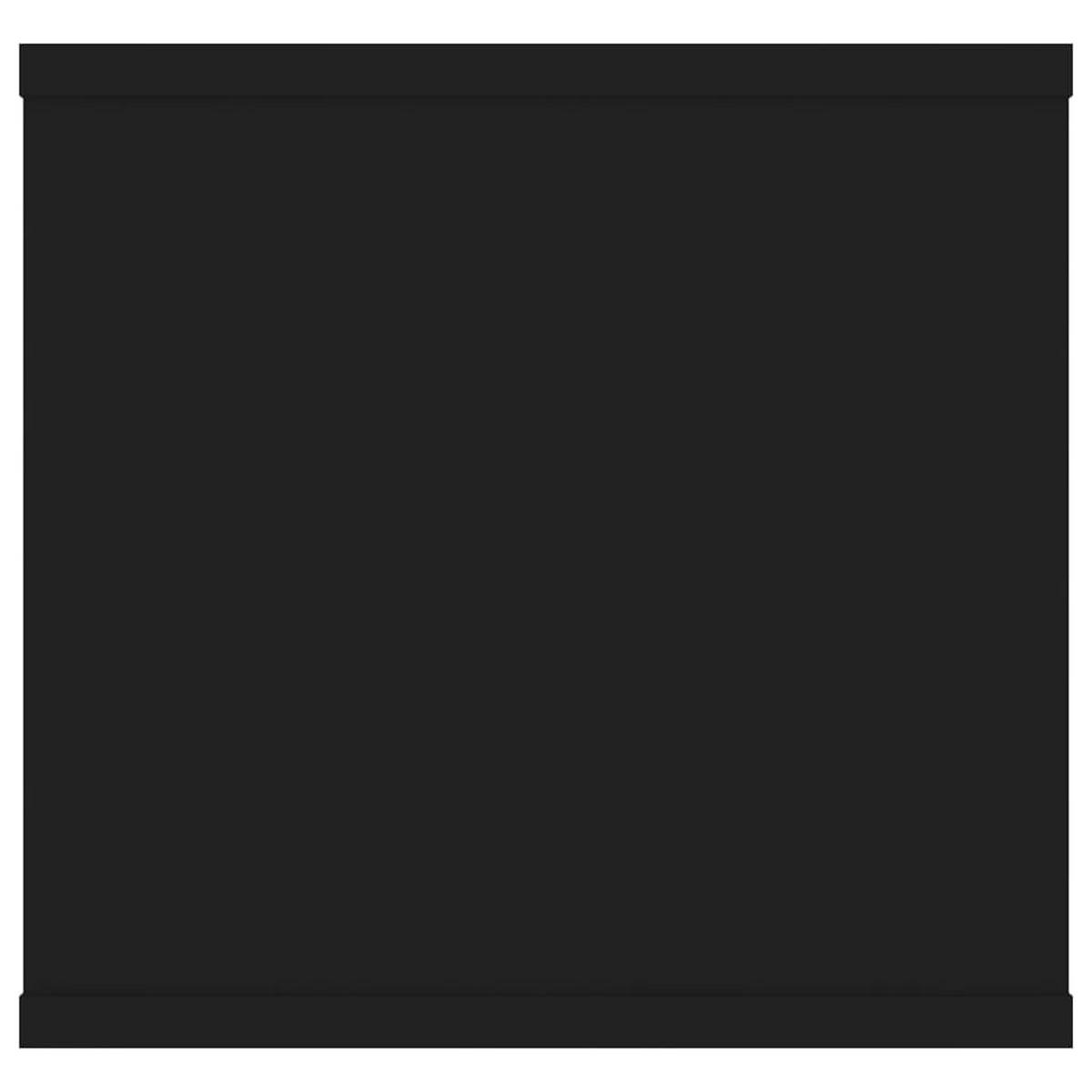 HÄNGEELEMENT mit 6 Fächer 102/30/29 cm aus Holzwerkstoff Schwarz - Schwarz, Holz (102/29/30cm) - vidaXL