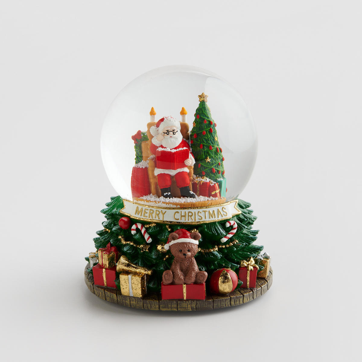 SCHNEEBALL Mit Spieluhr Frostington - Grün, Glas (15/17/15cm) - home&you