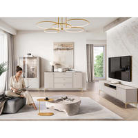 WOHNZIMMER Set 3-tlg. – Sandro – Kaschmir - Sandfarben/Kaschmir, Holzwerkstoff (180/53/34cm) - hi-markt