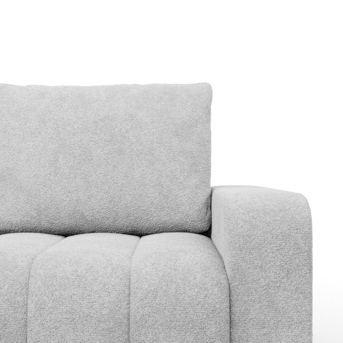 ECKSOFA MIT SCHLAFFUNKTION ABRIELLE BONELL Grau - Grau, Textil (144/237cm) - Mebligo