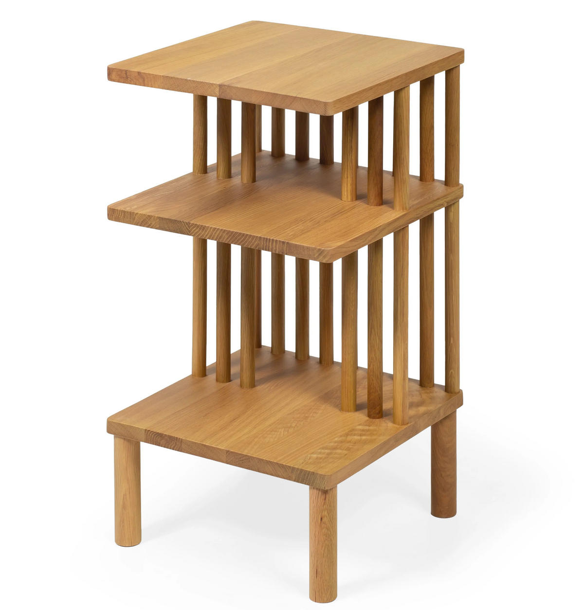 NACHTTISCH Isla, Eiche - Beige, Holz (35/65/35cm) - WOODEK