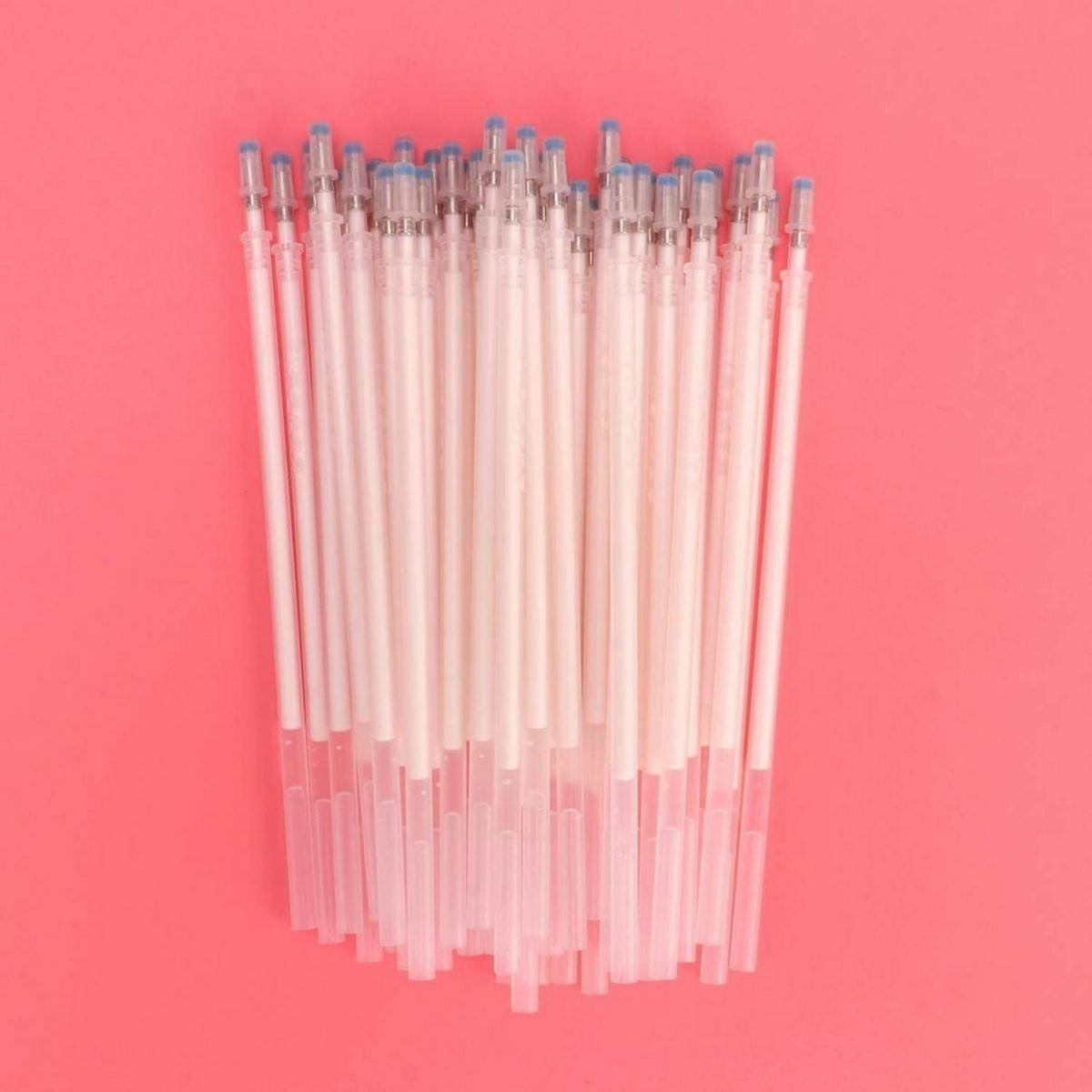 STOFFMARKIERSTIFTE 200 Stück Hitzeschreibstifte Weiß - Weiß, Kunststoff (1/1/14cm)