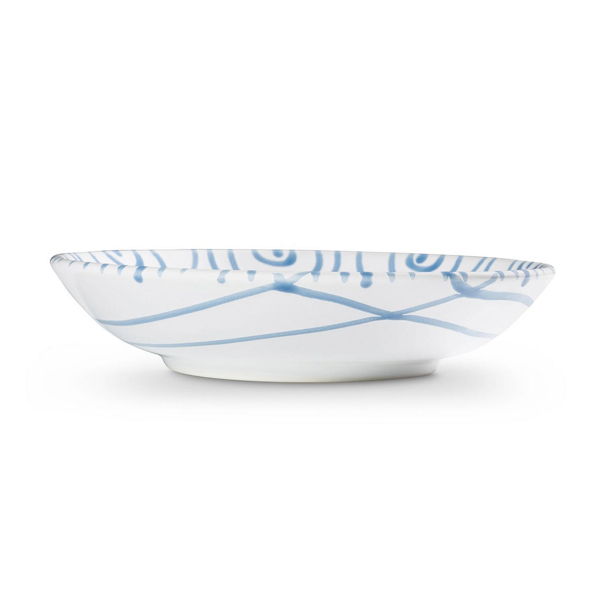 TELLER Geflammt - Weiß, Keramik (20cm) - Gmundner Keramik