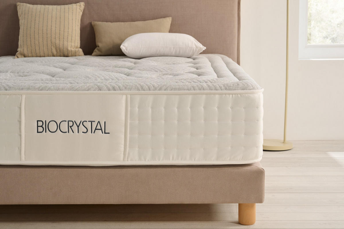 MATRATZE Biocrystal Selenium Spring - 140X200 cm - Grau, Textil (140/200cm) - Moonia