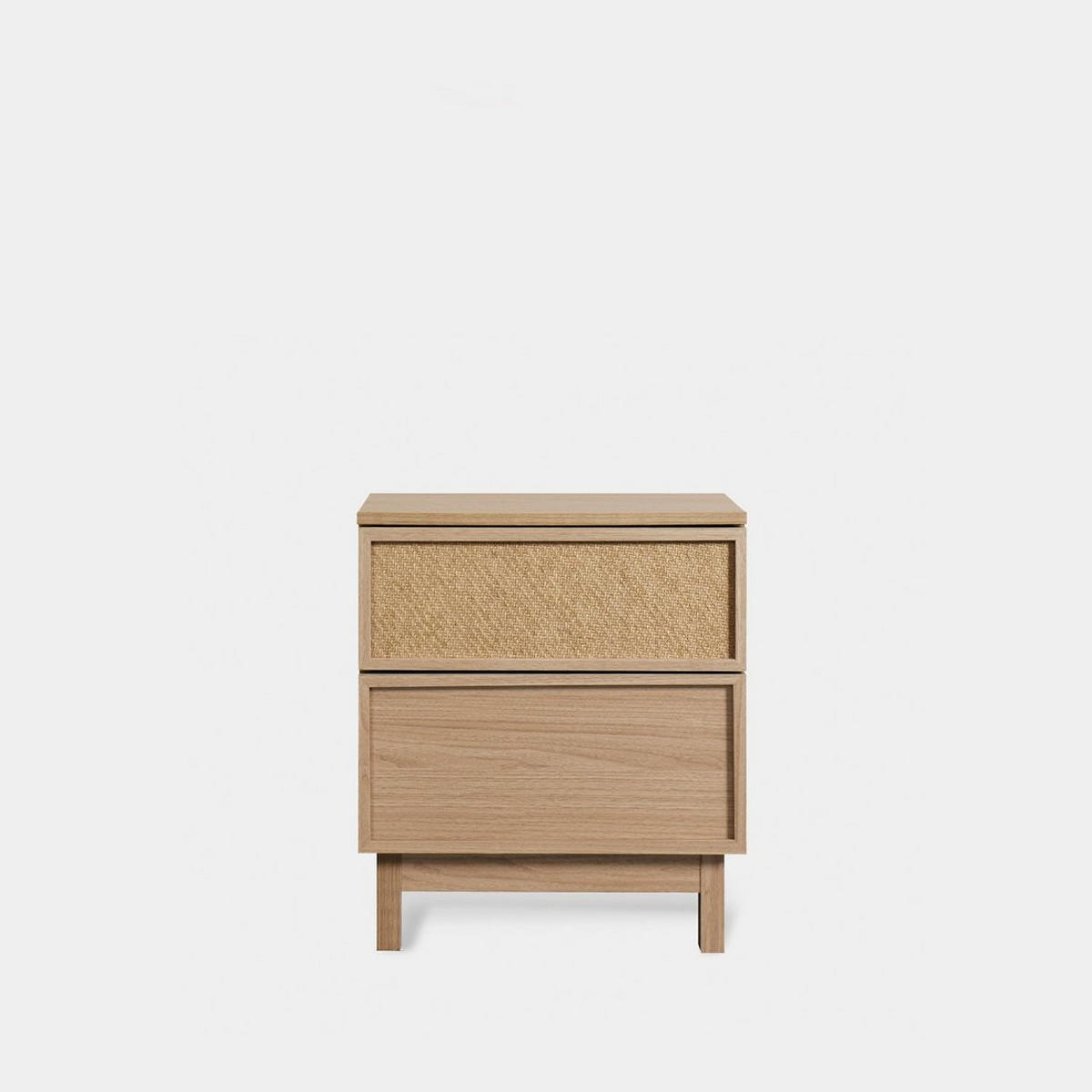 NACHTTISCH 2 SCHUBLADEN Bora Natürlich 48 cm x 55 cm - Naturfarben, Holzwerkstoff (48/55/39cm) - Klast Home