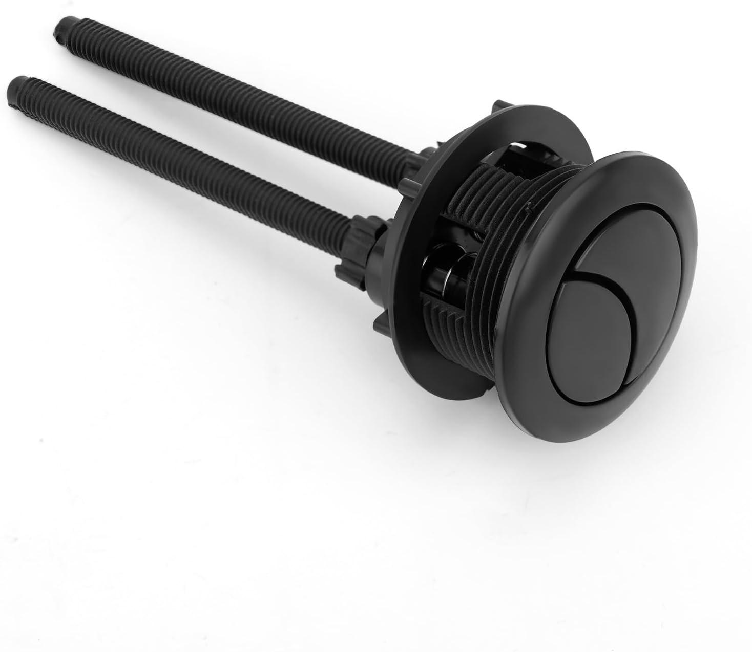 WC-SPÜLTASTE, Doppelstift, schwarz, Durchmesser 7CM - Schwarz, Kunststoff (8/12/8cm)