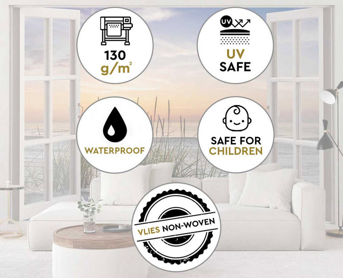 VLIESTAPETE Grau 250/175 cm - Grau, Papier (250/175cm) - KUNSTLOFT