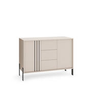 KOMMODE Natan 120cm, mit Schubladen und Metallfüßen, kaschmir - Kaschmir, Kunststoff (120/87/40cm) - Margaret Hadas24