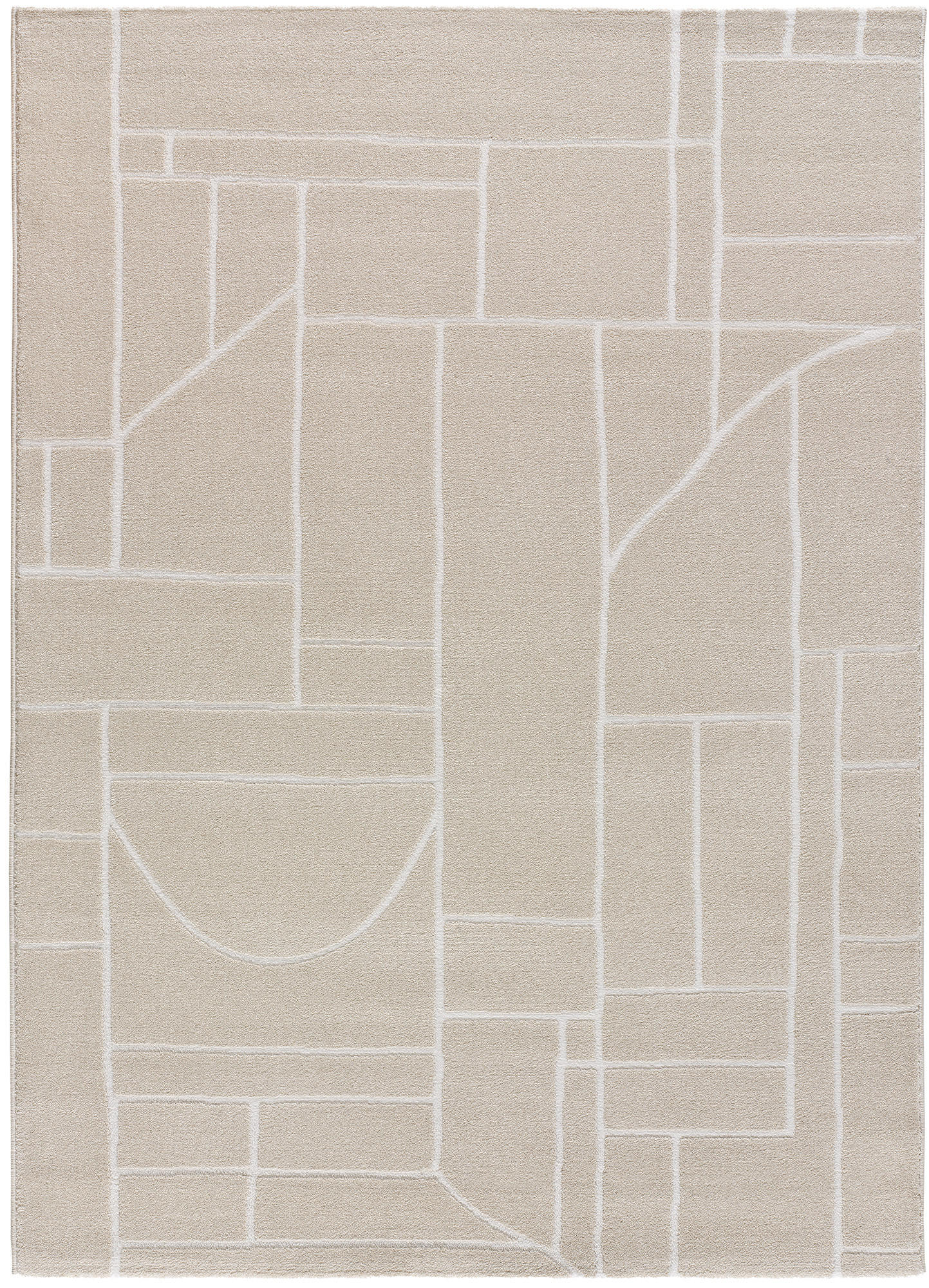 Atticgo Webteppich Creme 200x300 cm