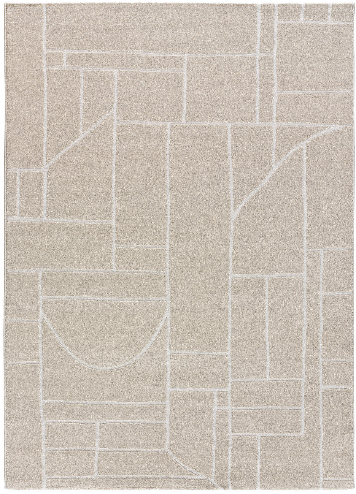 WEBTEPPICH Creme Hl-Ethnic 200/300 cm - Creme, Naturmaterialien/Textil (200/300cm) - Atticgo