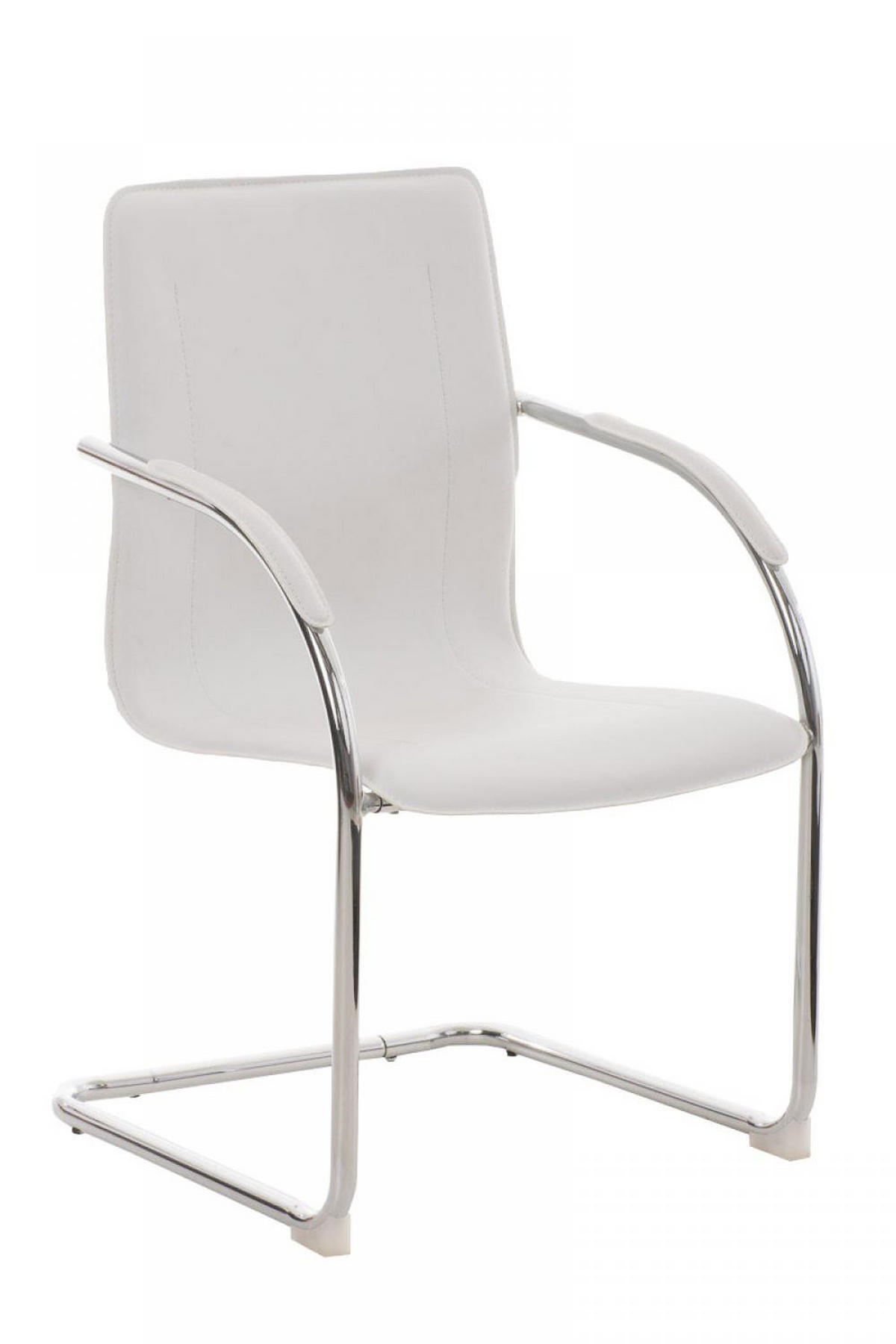 SCHWINGSTUHL Lederlook weiß - Weiß, Textil/Metall (56/94/52cm) - CLP