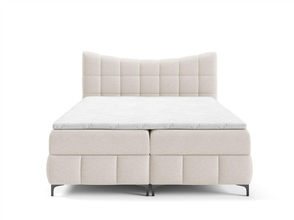 BOXBETT Charles In Aragon - Weiß, Holzwerkstoff/Textil (120/200cm) - Fun Möbel