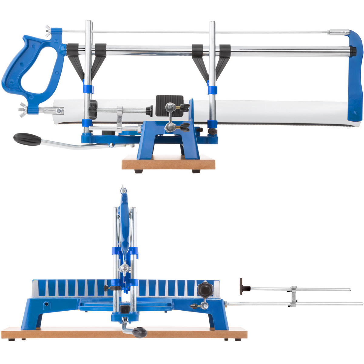GEHRUNGSSÄGE, für Holz, Kunststoff und Aluminium,blau - Blau, Metall (63/64/26cm) - tectake
