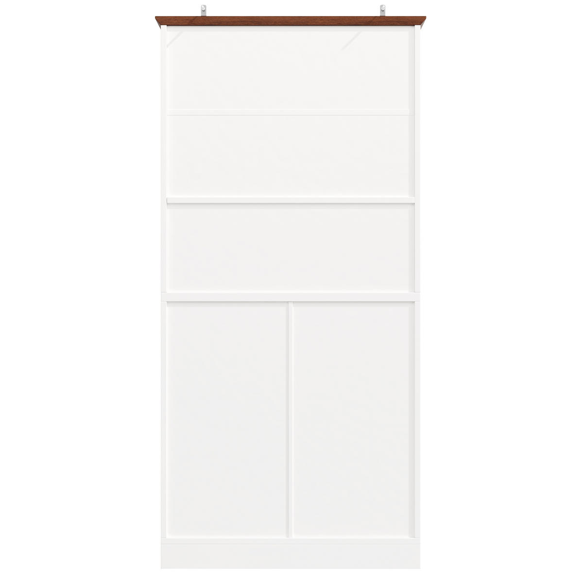 BUFFETSCHRANK Soft-Close Weiß 80/39.8/180 cm - Weiß, Holz (80/180/39.8cm) - PANGIVO