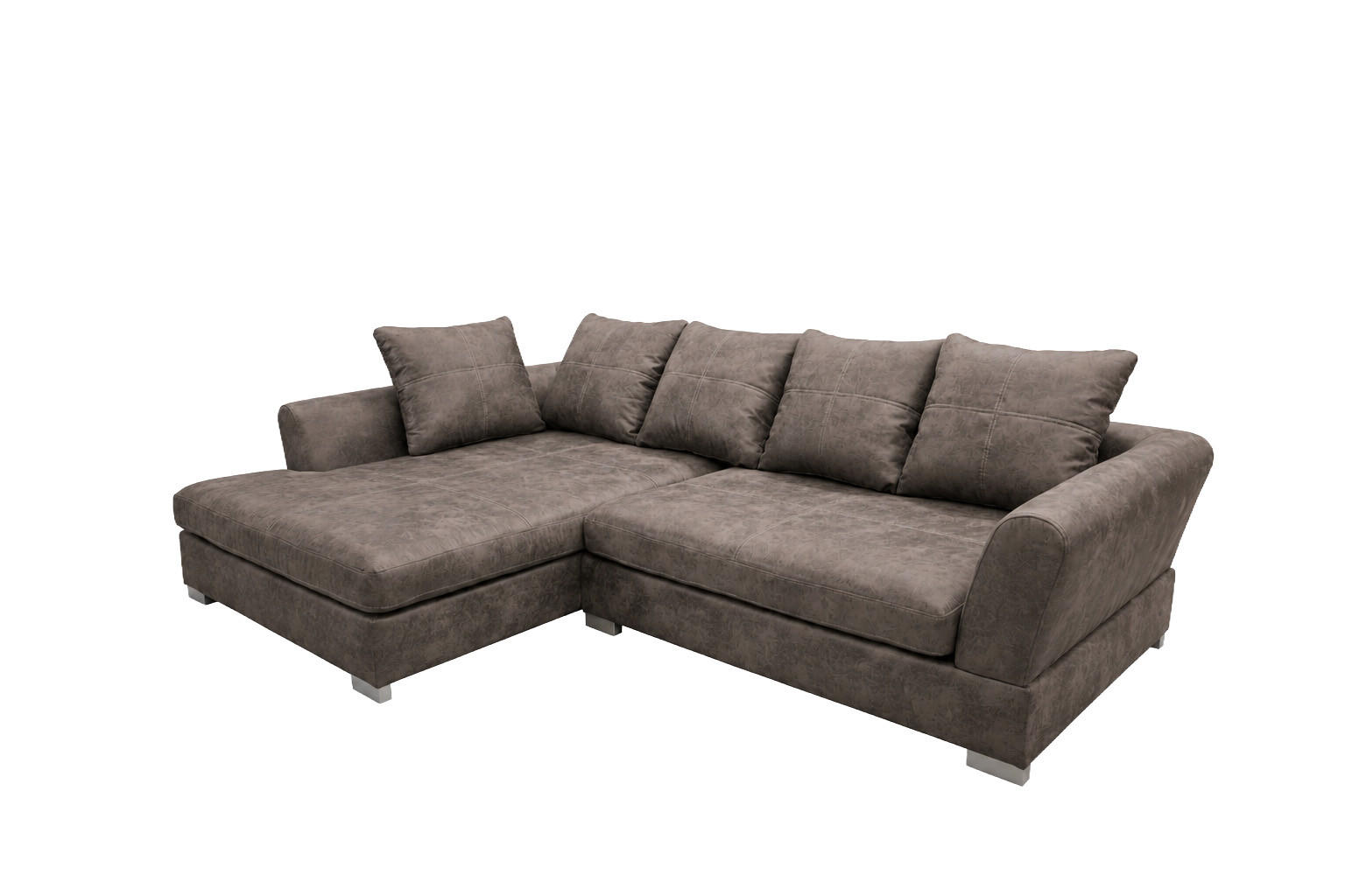 Kaiser Möbel Ecksofa Taupe 290x182 cm