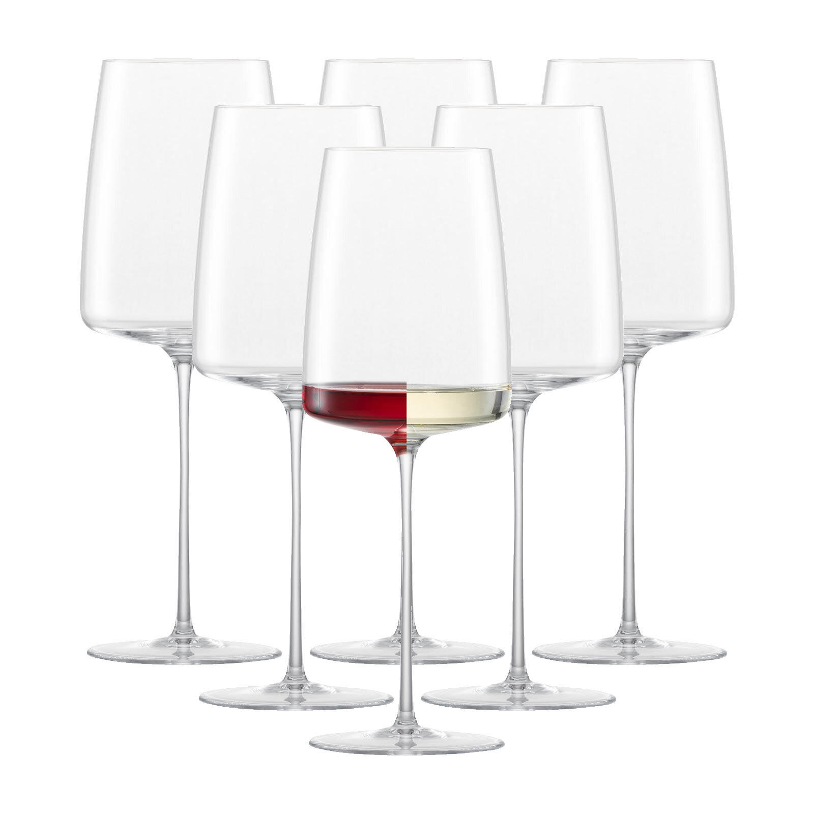 WEINGLÄSER LEICHT & FRISCH Simplify transparent 382 ml 6er Set - Transparent, Glas (0.382L) - Zwiesel Glas