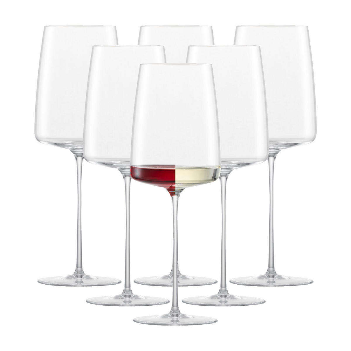 WEINGLÄSER LEICHT & FRISCH Simplify transparent 382 ml 6er Set - Transparent, Glas (0.382L) - Zwiesel Glas