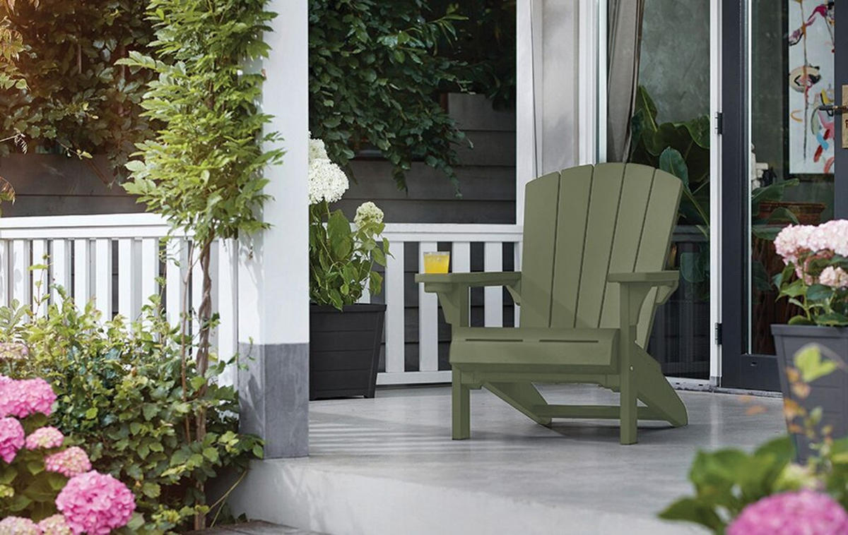 GARTENSTUHL Adirondack Alpine - Grün, Kunststoff (80/96.5/81cm) - Keter