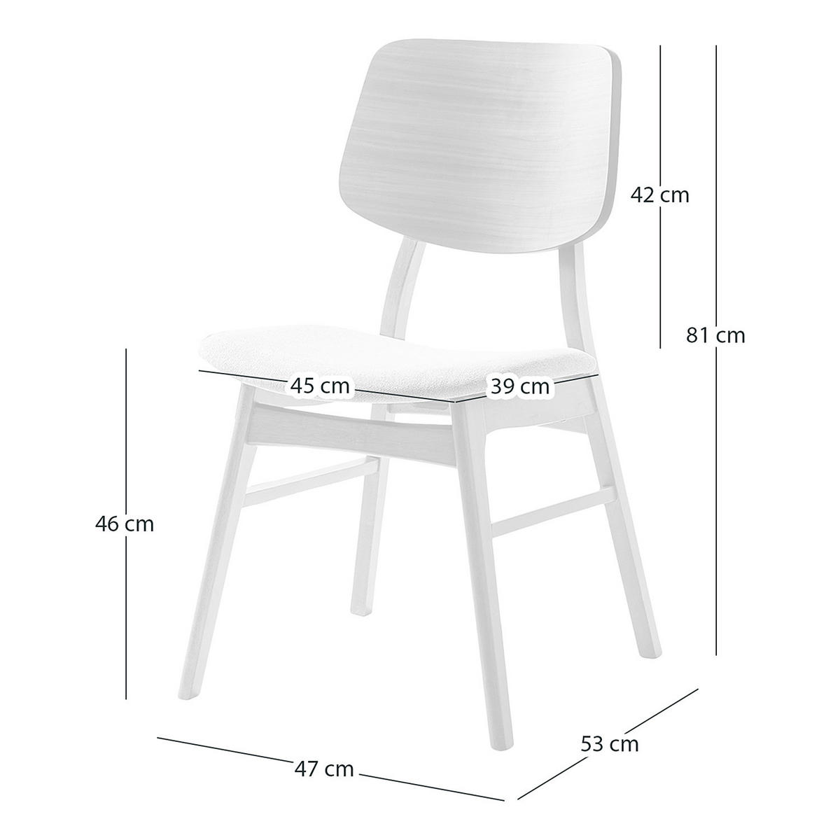 ESSZIMMERSTUHL - Webstoff / Gummibaum massiv - Dunkelgrau, Textil (47/81/53cm) - home24