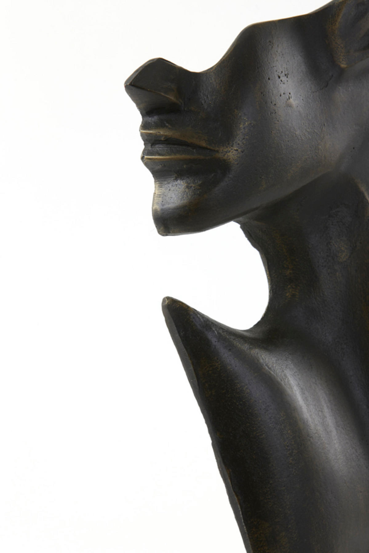 ORNAMENT Gesicht Bronze 23/11/45 cm - Bronzefarben, Metall (11/45/23cm) - Light & Living