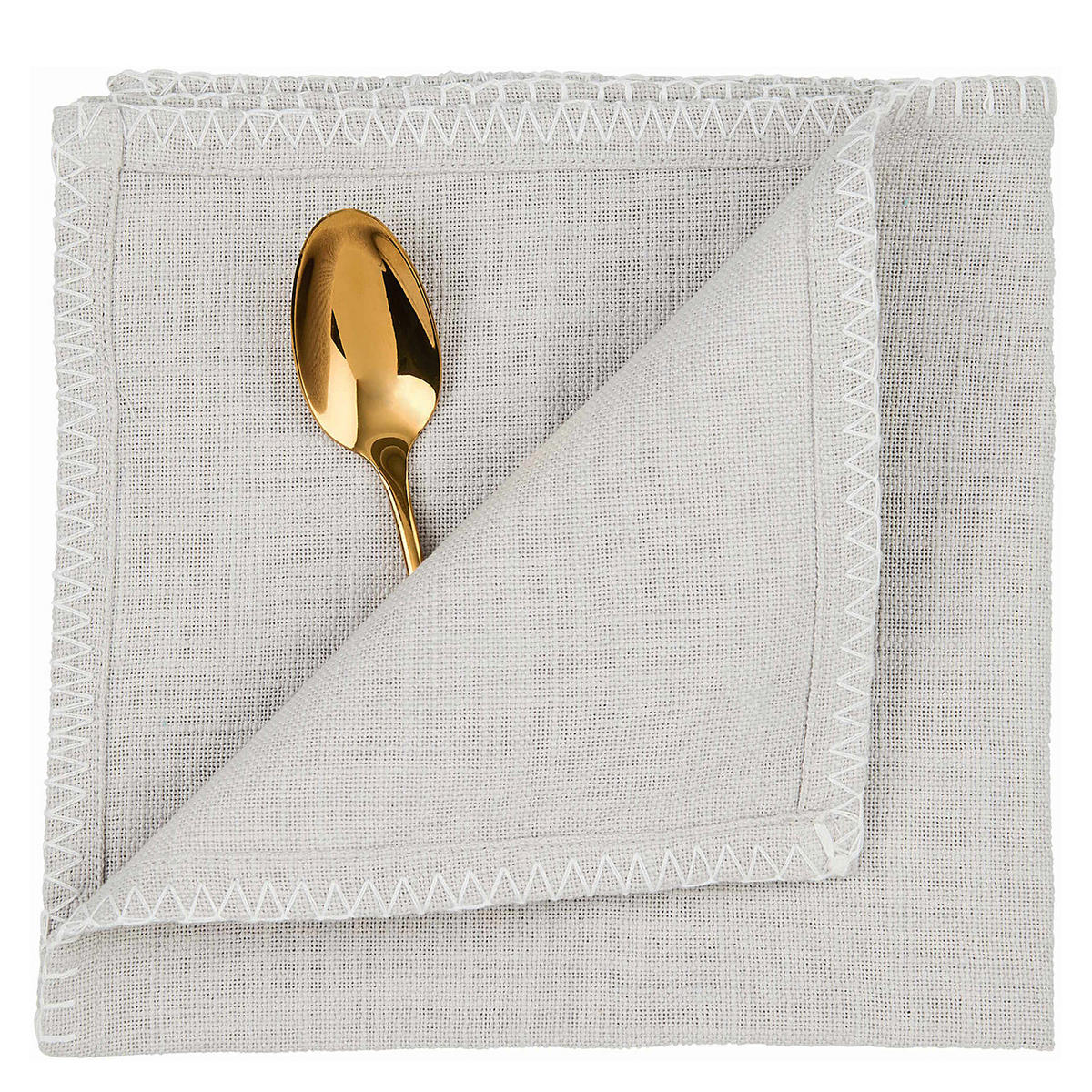 SERVIETTE Finca - Grau, Textil (42/42cm) - Butlers