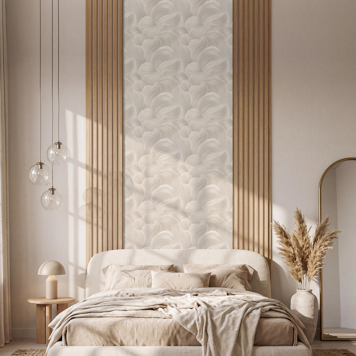 TAPETE - Lines - Ventilator - Beige - 100x280 cm - Creme, Papier (100/280cm) - OnlyWow