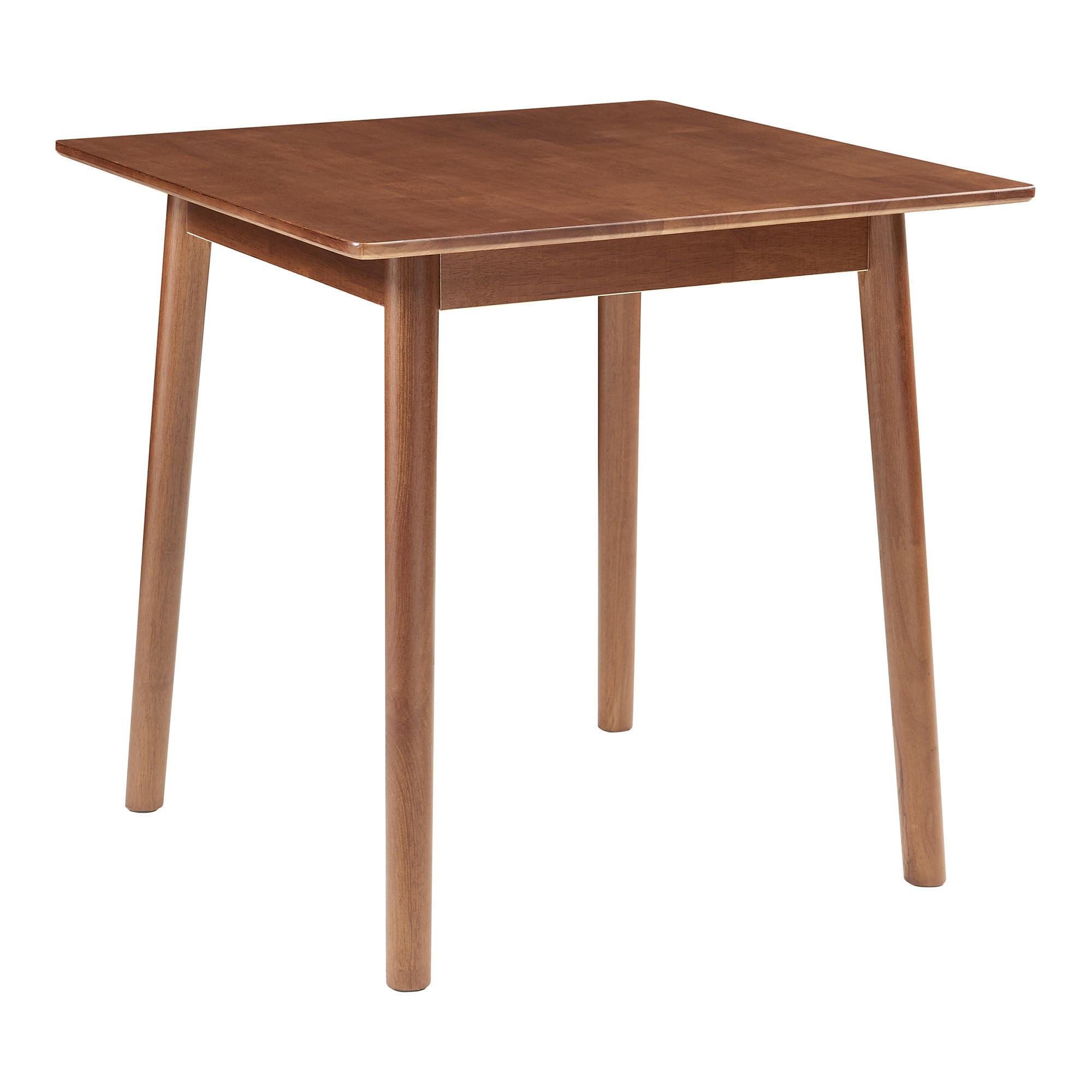 JÍDELNÍ STŮL Klijori - barva vlašského ořechu, dřevo (75/75/73.5cm) - [en.casa]