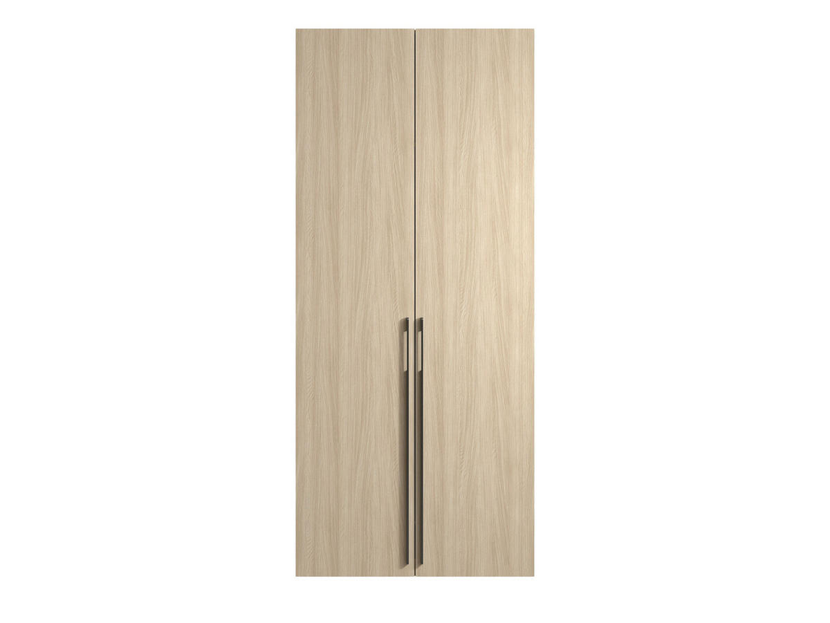 KLEIDERSCHRANK Eiche Barista 91/208/58 - Eichefarben, Holzwerkstoff (91/208/58cm) - RAUMHIRSCH FURNITURE