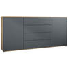 SIDEBOARD Santo Anthrazit matt - Anthrazit, Holzwerkstoff (166.5/75.5/35cm) - Vladon