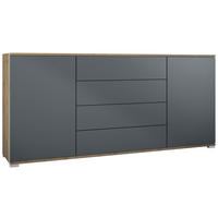 SIDEBOARD Santo Anthrazit matt - Anthrazit, Holzwerkstoff (166.5/75.5/35cm) - Vladon